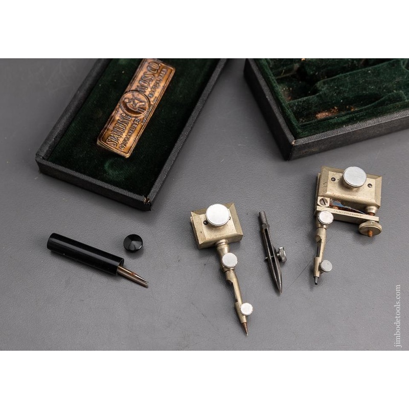 SPAULDING MOSS CO Precision Trammel Points on Original Box – 95491