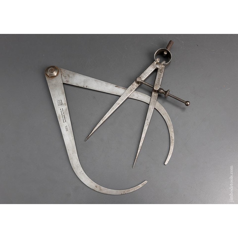 STARRETT 6 inch Dividers + 8 inch Calipers – 95514