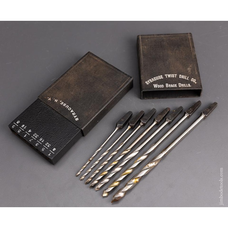 SYRACUSE Twist Drill Co. Wood Brace Drill Bit Set – 95373