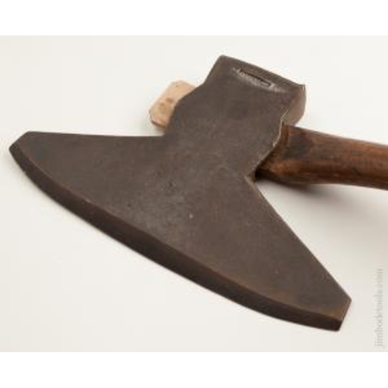 Rare! A. AKINS Single Bevel Offset Broad Axe — 73934R