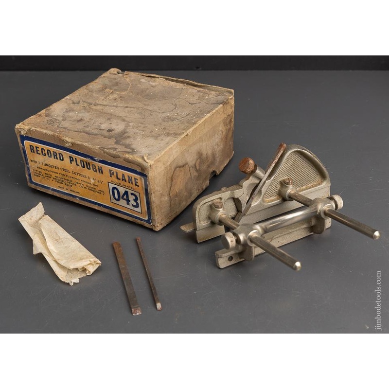 RECORD No. 043 Plow Plane  100% Complete in Box – 95656