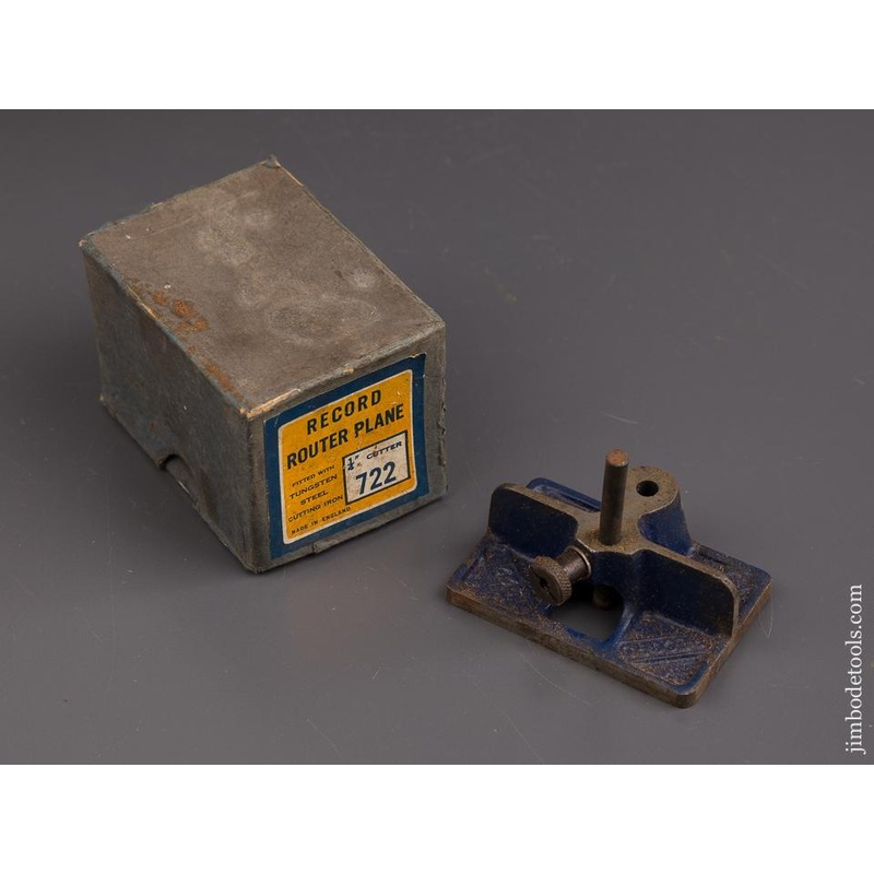 RECORD No. 722 Router Plane in Original Box – 86231