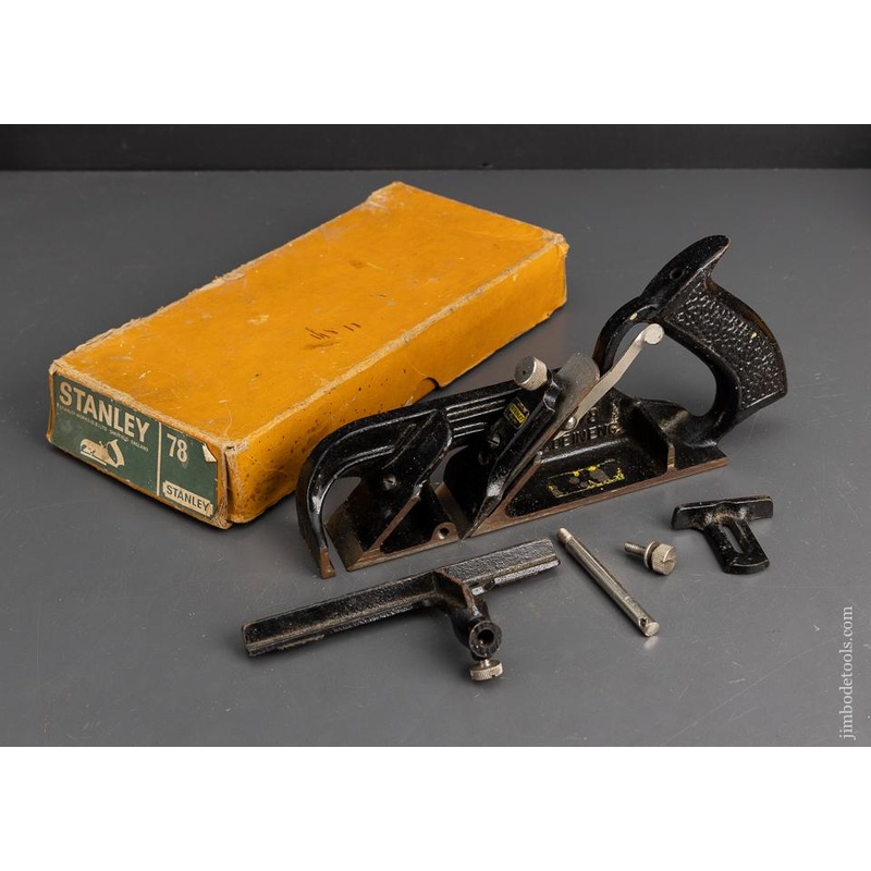 STANLEY No. 78 Rabbet Plane Near Mint in Box – 95599