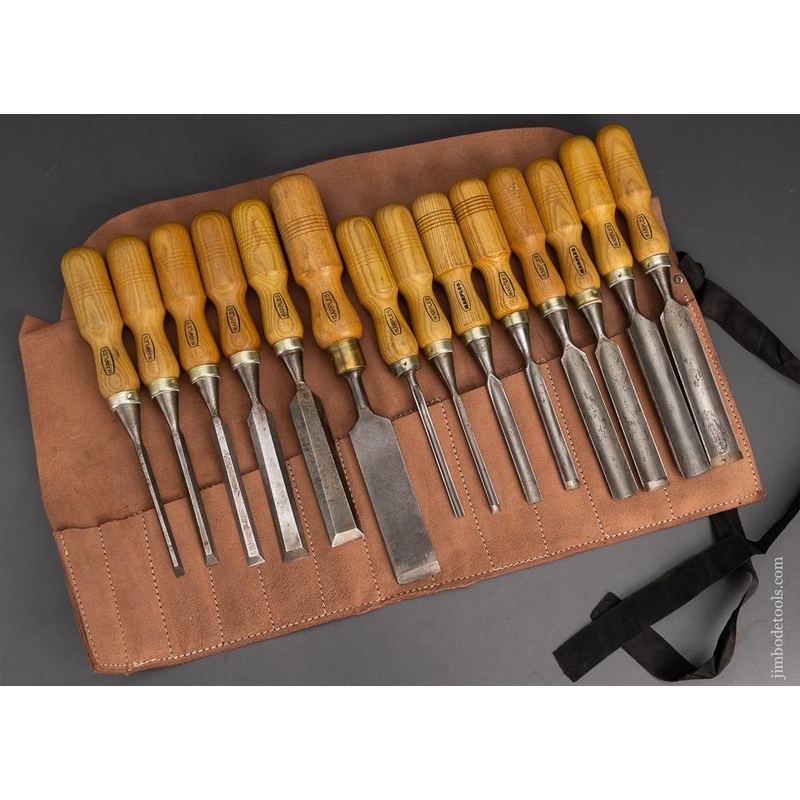 Wonderful 14 Piece Set of MARPLES Chisels and Gouges – 95640