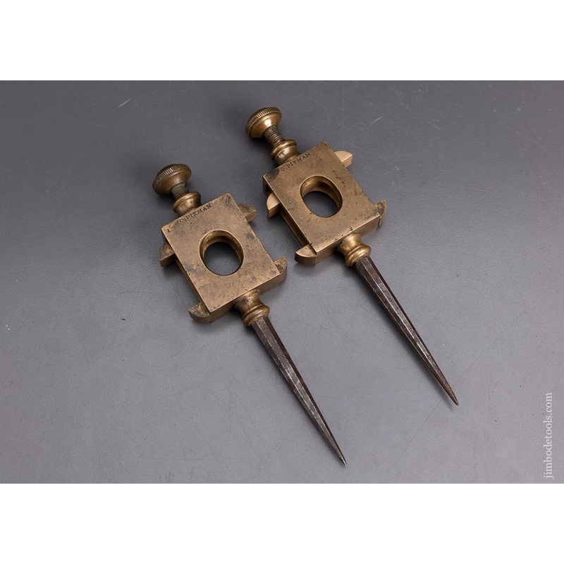 Stunning 7 1/2 inch Trammel points in Brass and Iron – EXCELSIOR 95899