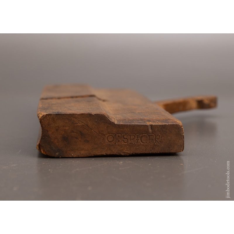 Rare O:SPICER 18th Century Yellow Birch Moulding Plane – EXCELSIOR 115100