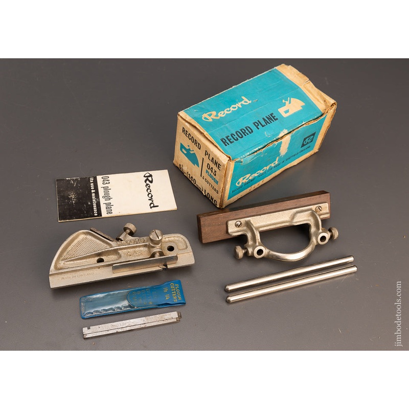RECORD No. 043 Plow Plane 100% Complete in Box – 115121