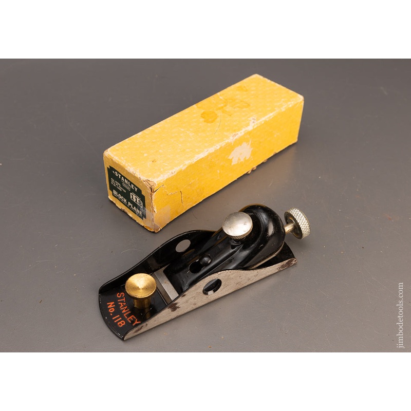 STANLEY No. 118 Low Angle Block Plane Near Mint in Box – 115159