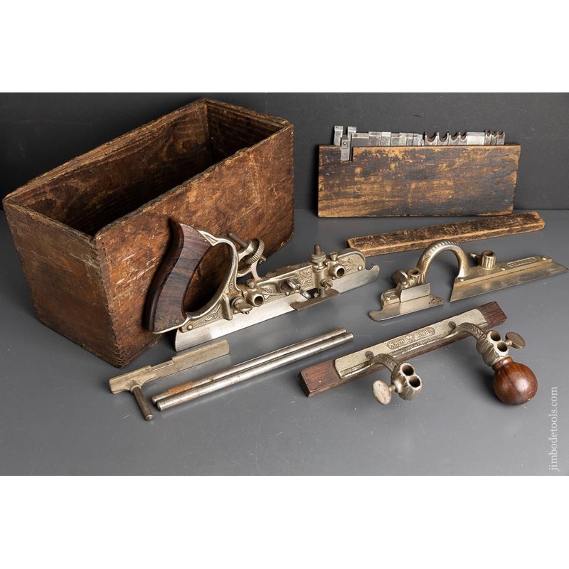 STANLEY No. 45 in its Original Chestnut Box Bottom – 95727