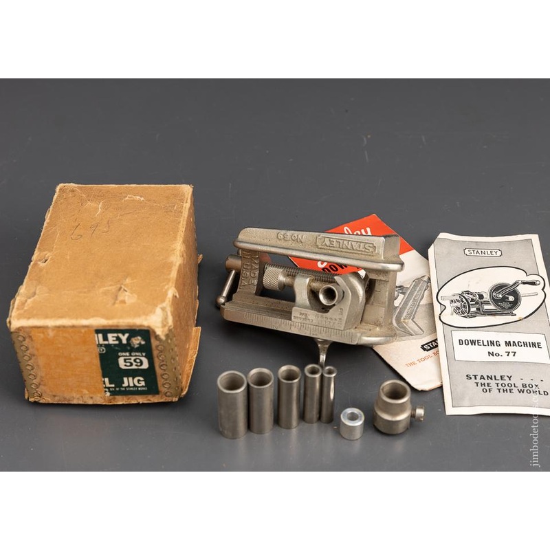 STANLEY No. 59 Dowel Jig 100% Complete Mint in Box – 95933