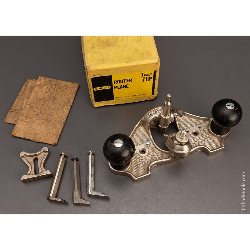 STANLEY No. 71 Router Plane Near Mint in Box – 115078