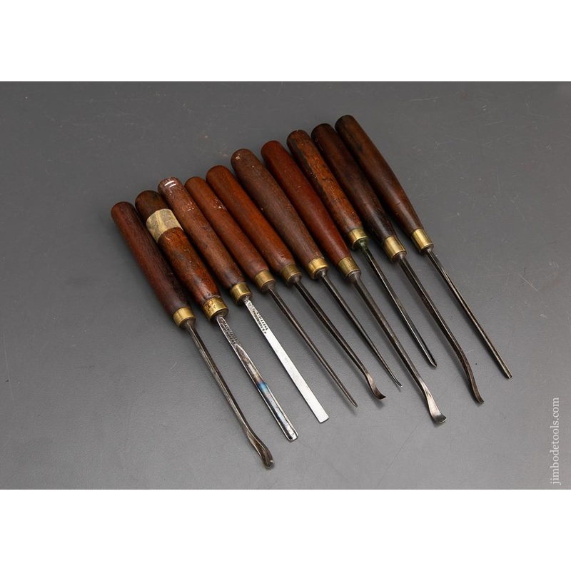 10 Fine ADDIS Carving Chisels — 94718