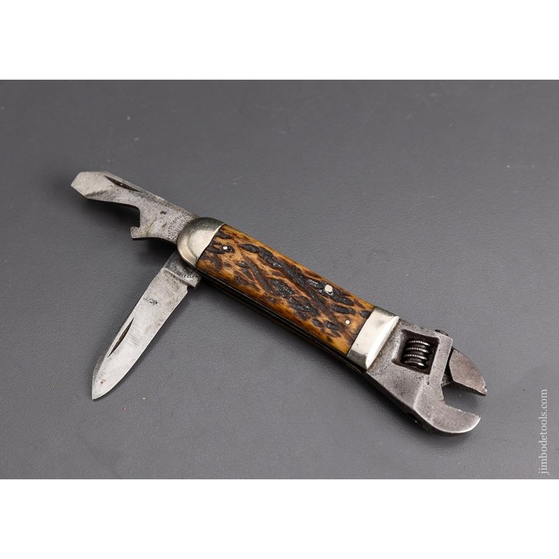 Rare CATTARAUGUS Wrench Knife Combination Tool – EXCELSIOR 95906