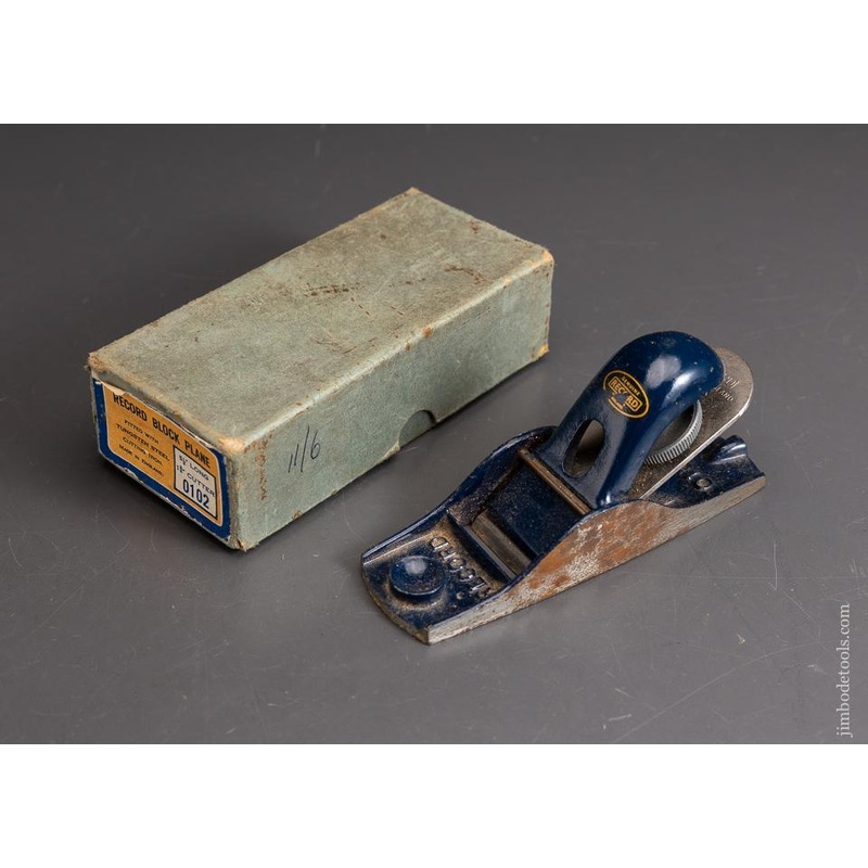 RECORD No. 0102 Block Plane in its Original Box – 95886