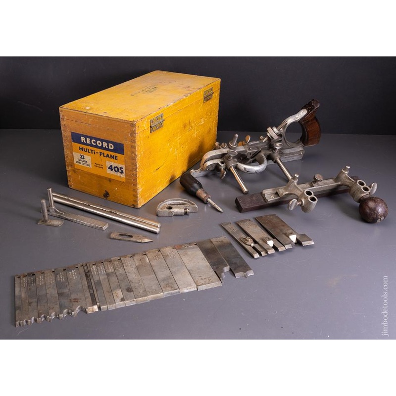 RECORD No. 405 Combination Plow Plane 100% Complete in Original Box – 96124
