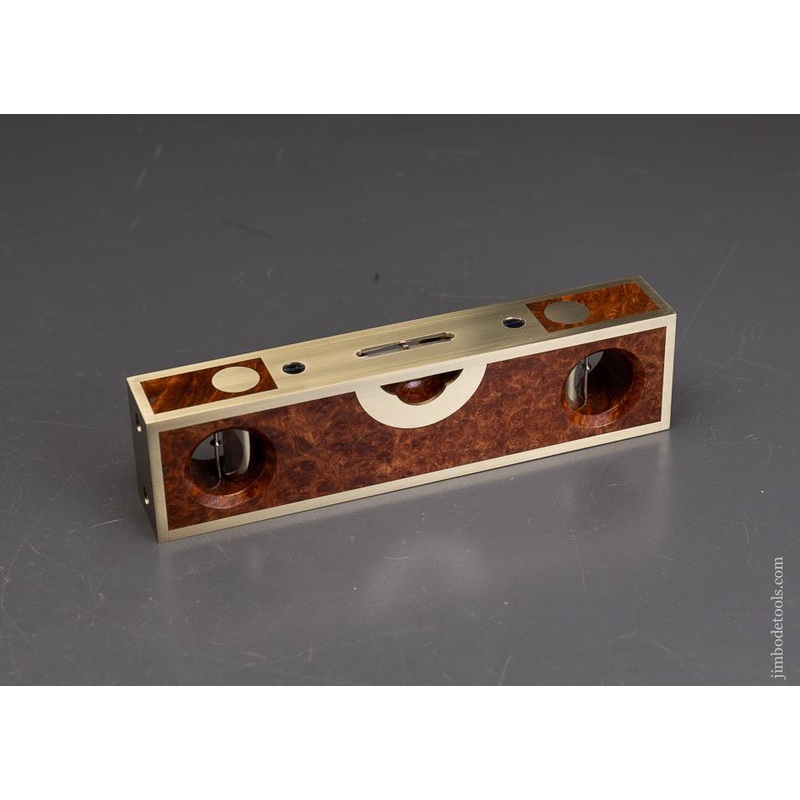 Stunning Amboyna Burl STRATTON BROS. Level by BARRY WEAVER – EXCELSIOR 95997