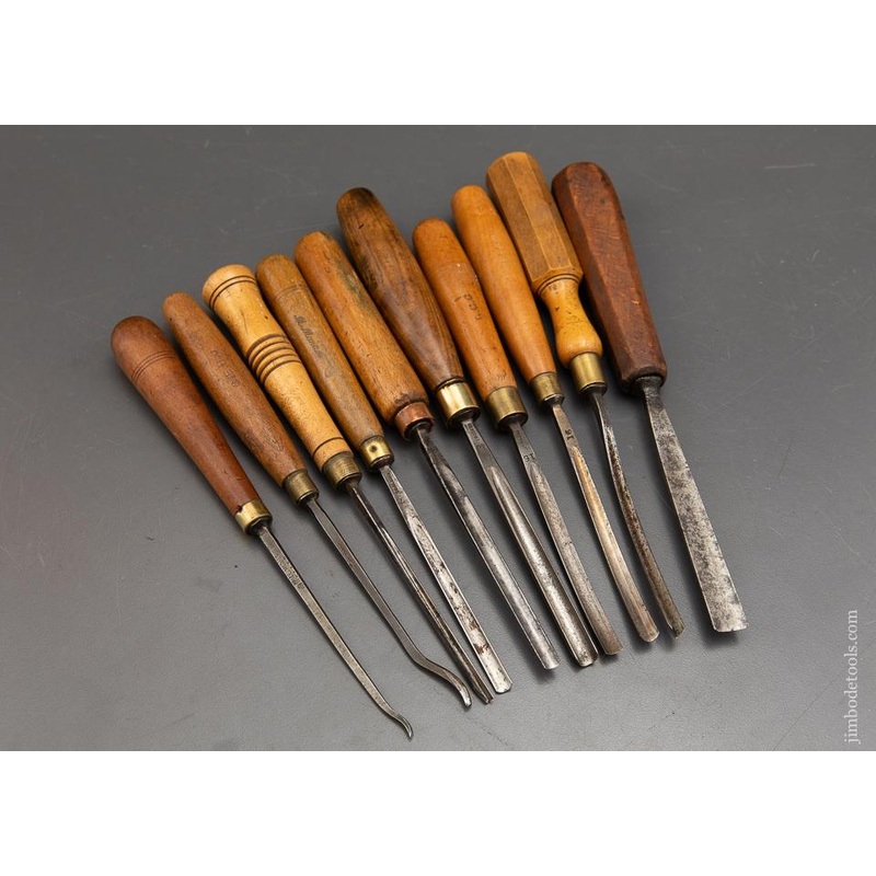 TEN Awesome ADDIS Carving Gouges — 93032