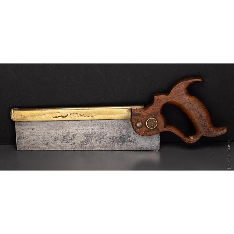 Rare and Just Sharpened DISSTON No. 5 Brass Back Dovetail Saw – 96161