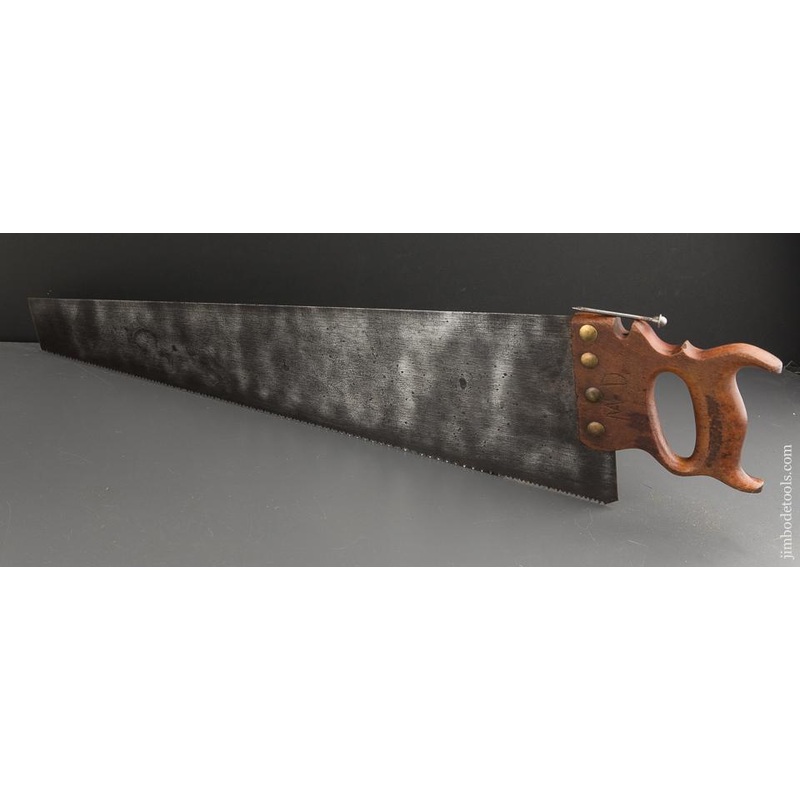 RARE 7 point 26 inch Crosscut JACKSON GORHAM DISSTON No. 29 Combination Saw with Scribe – 88496