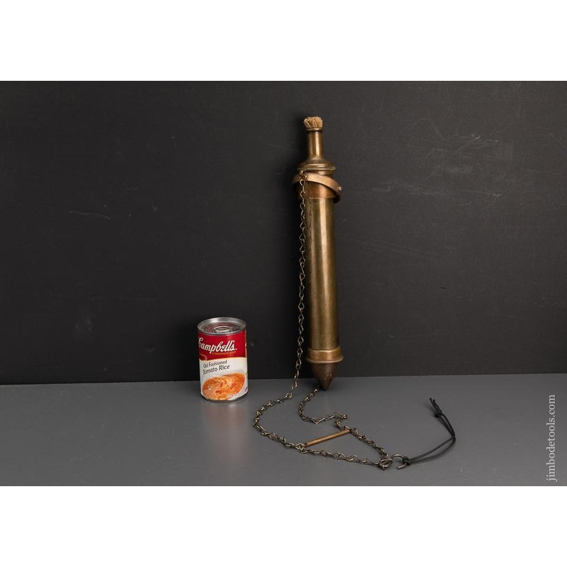 Rare Massive Miners Brass Plummet Plumb Bob – 94959