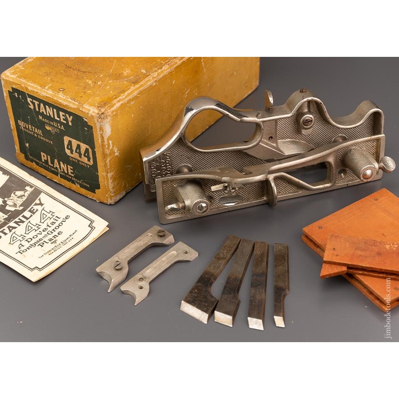 STANLEY No. 444 Dovetail Plane Mint & 100% Complete in Original Box – 96374 – AS OF JAN 12