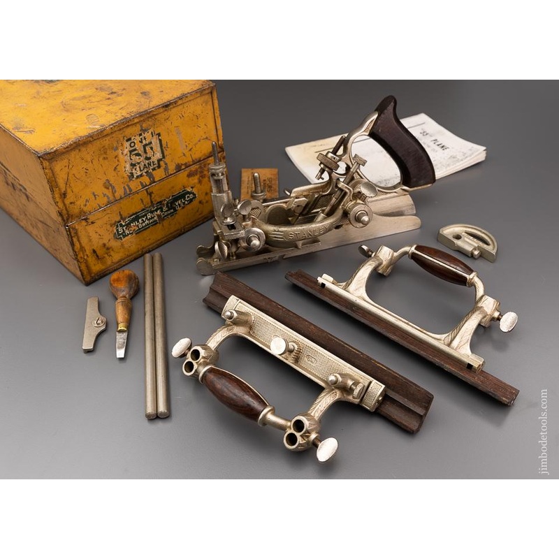 STANLEY No. 55 Combination Plane 100% Complete in its Original Tin Box – 96260