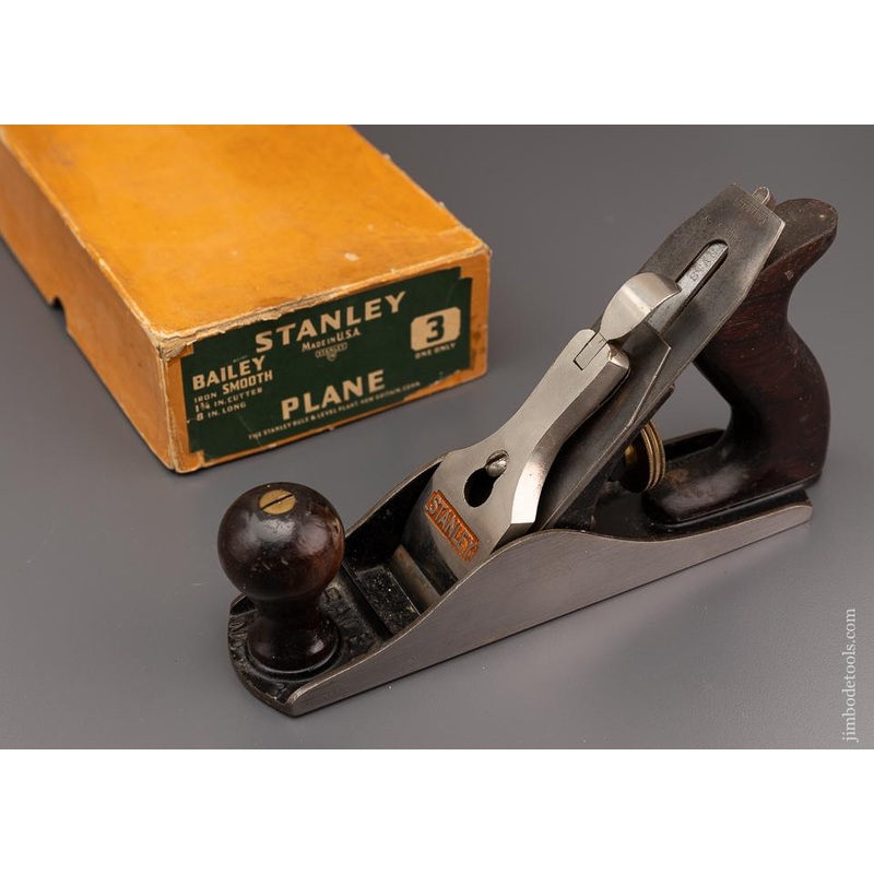 SWEETHEART STANLEY No. 3 Smooth Plane Near Mint in Box – 96372