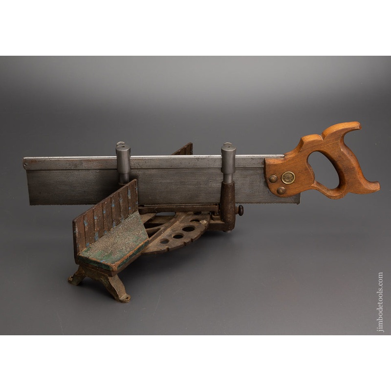 Rare and Fine Complete MILLERS FALLS NO. 15 1/2 Mini LANGDON Miter Box with Partial Label – 96670 – AS OF FEB 3