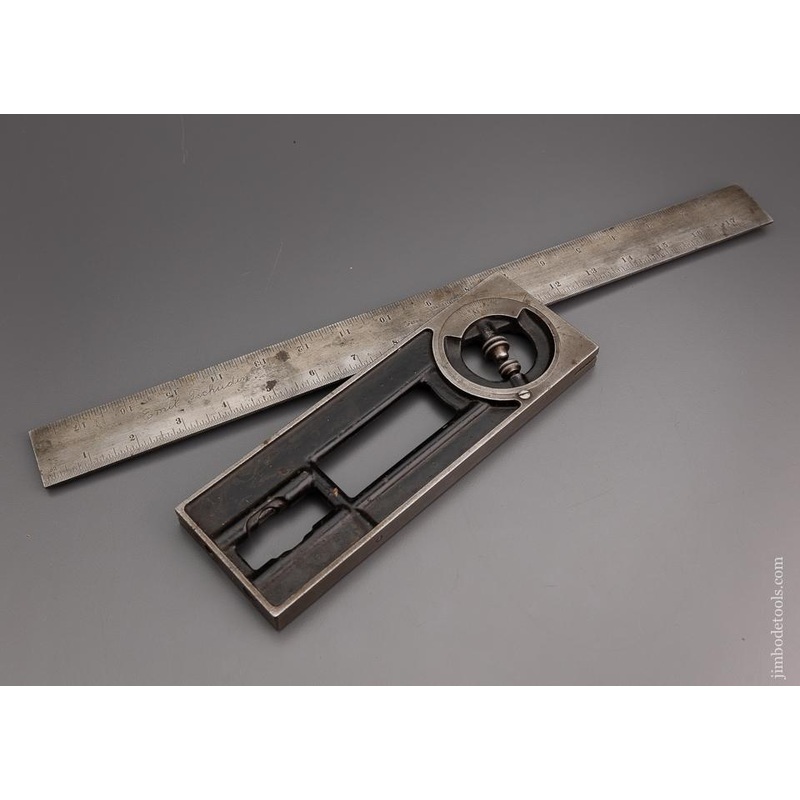 Rare and Fine STARRETT No. 439 Builders Square with Original Wide Blade – 96555