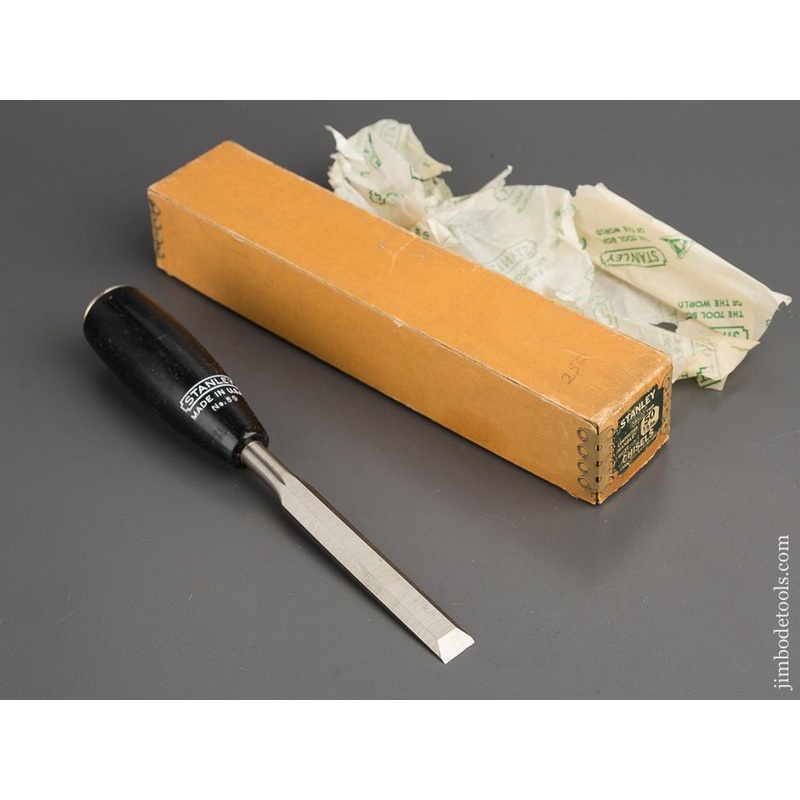 STANLEY No. 50 Composition Handle Butt Chisel 1/2 inch Size in Original Box * 80047