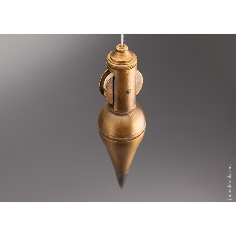 Stunning Brass & Steel Plumb Bob with Internal Reel – 96632