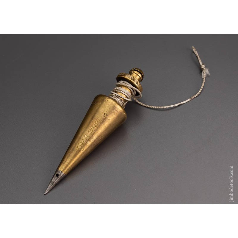 Rare SUVERKROP PATENT Plumb Bob with Rotating Spool – 96843