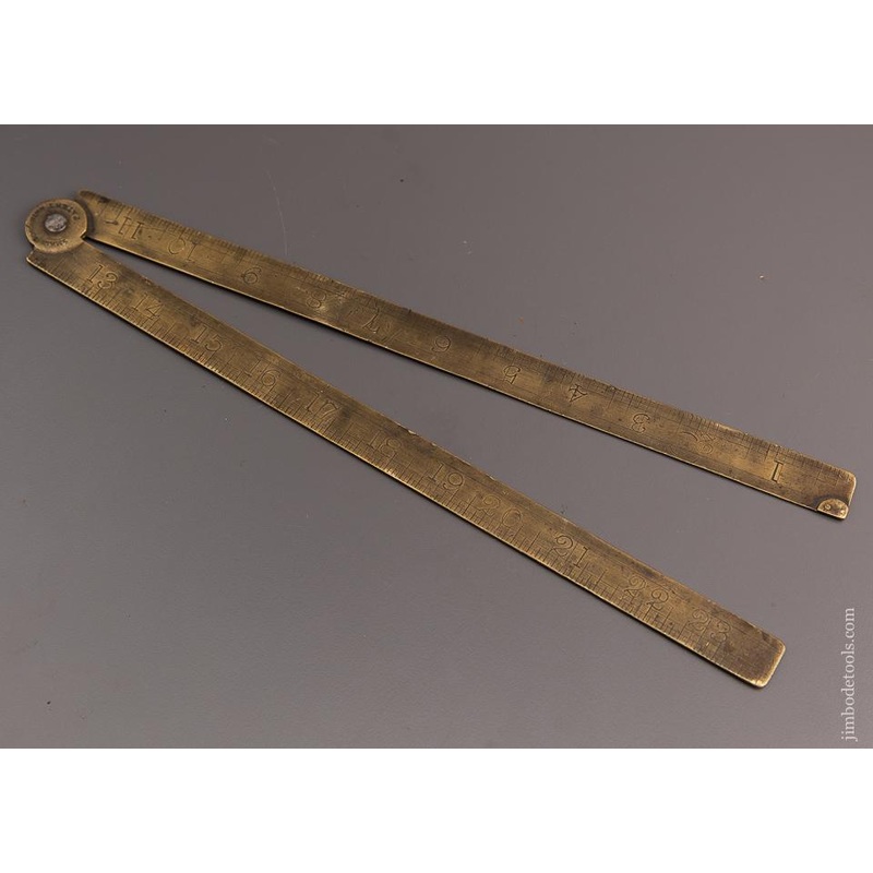 SMALLWOOD Patented Brass Blacksmiths Rule – 96788