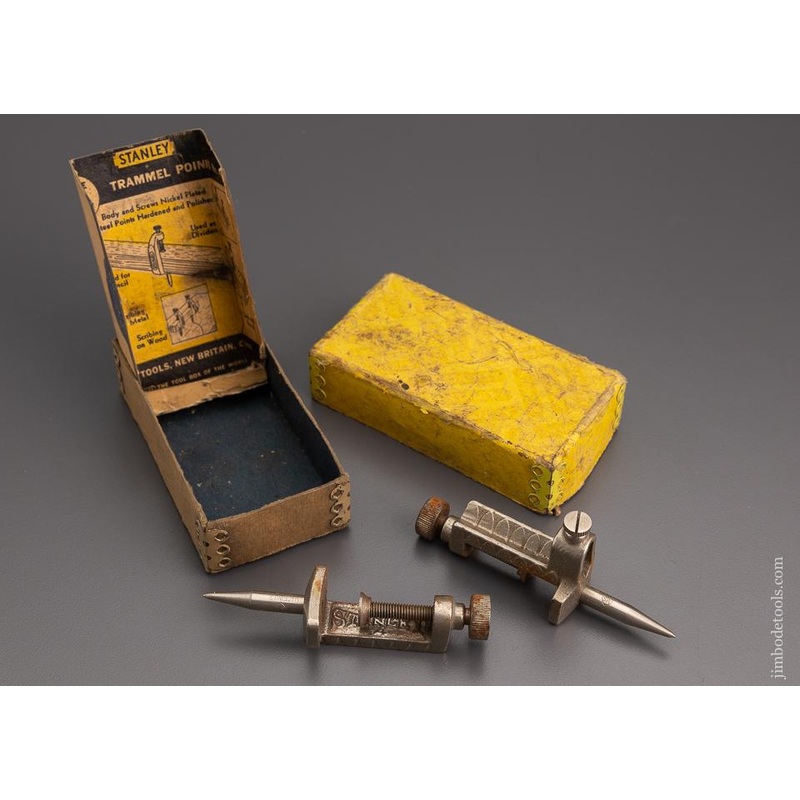 STANLEY No. 4 Trammel Points in Original Box – 96820