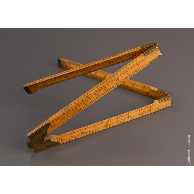 STANLEY No. 53 1/2 Architects Boxwood Folding Rule – 97009