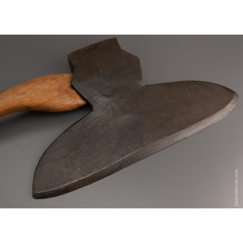 ??? & WALTON PHILA Offset Single Bevel Broad Axe Hewing Axe – 96882