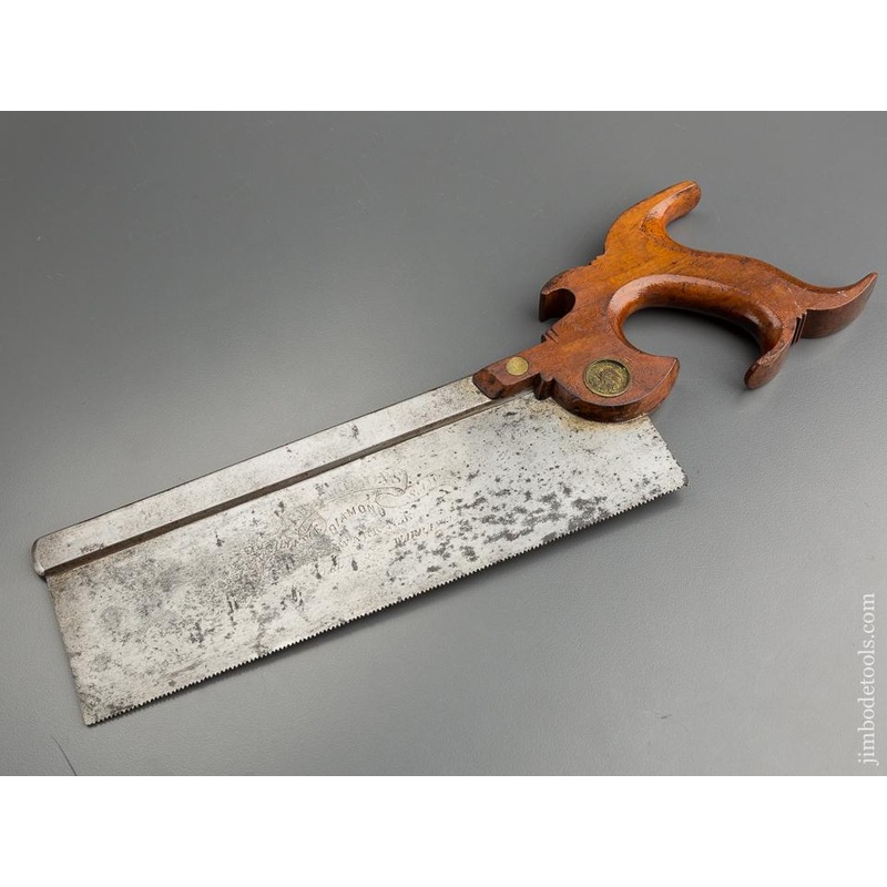 Stunning! Early RICHARDSON 15 point 10 inch Crosscut Back Saw * EXCELSIOR 79431