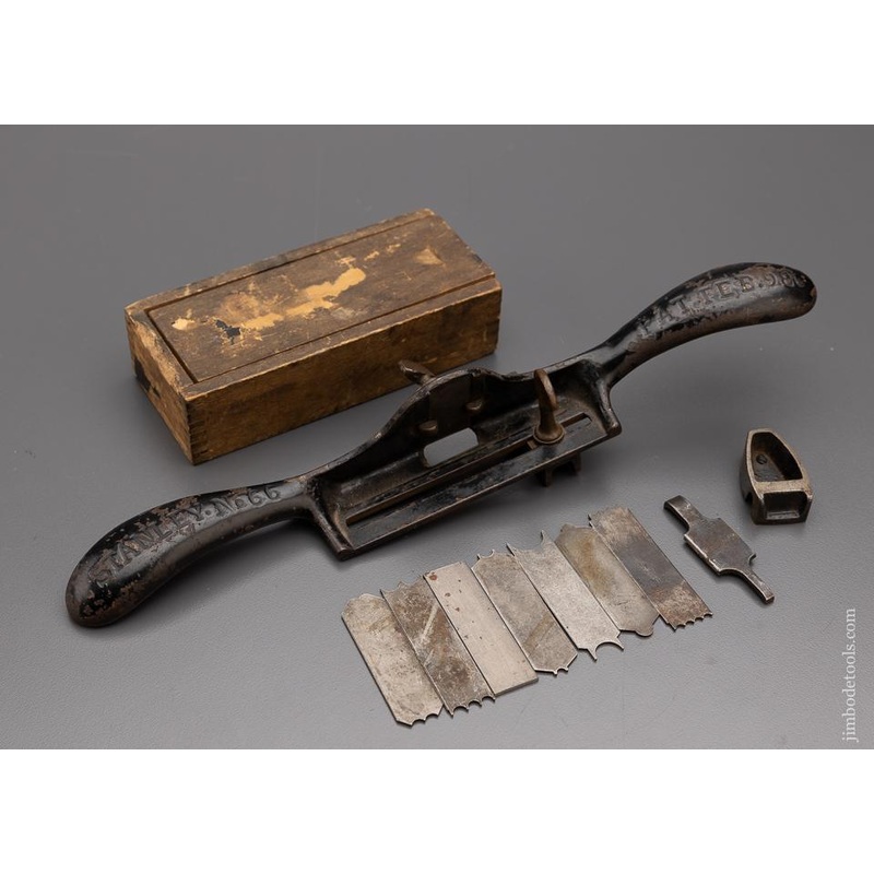 Type One STANLEY No. 66 Hand Beader with All 8 Cutters & Both Fences – 97200