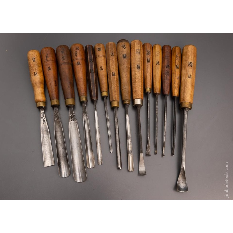 14 Excellent BUCK BROS. Carving Chisels – 97245