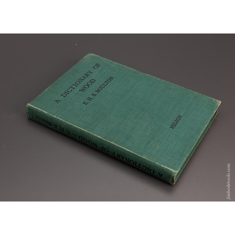1938 BOOK A DICTIONARY OF WOOD – 97336