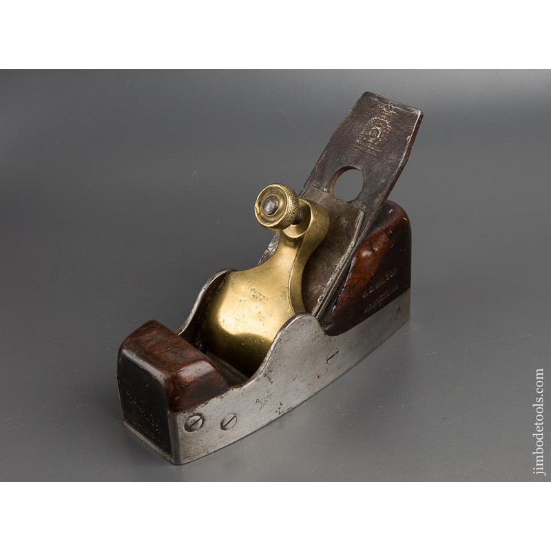 RARE Early Screw Side Small SPIERS Smooth Plane Dovetail Steel and Rosewood * 80539U