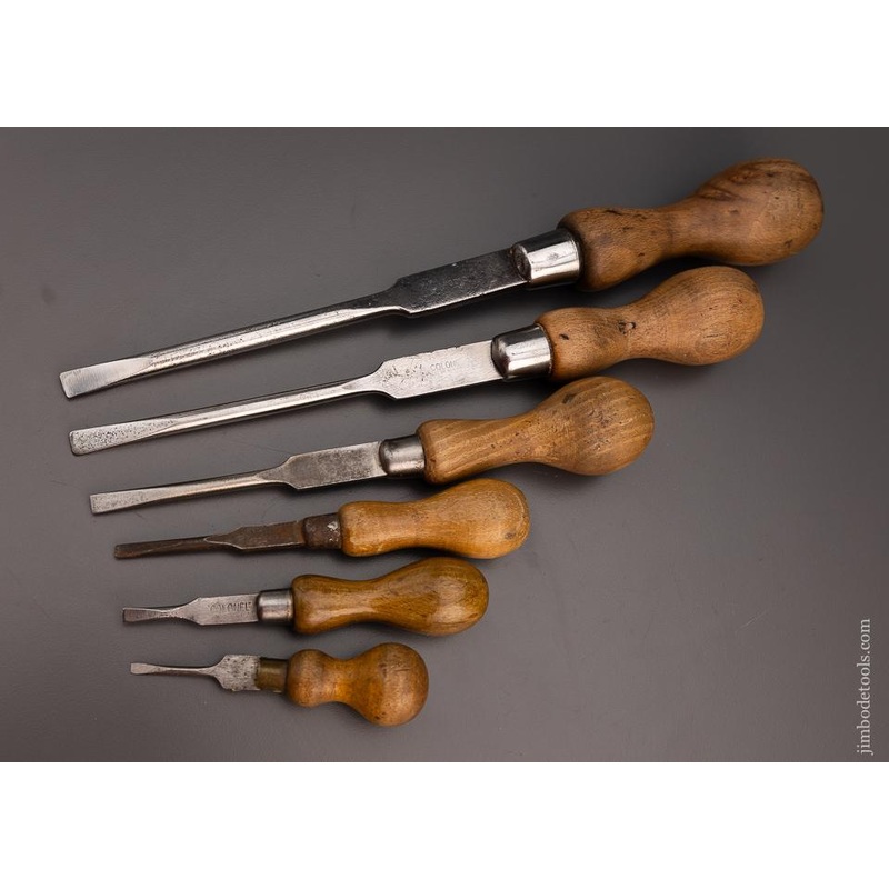 Set of 6 Cabinet Makers Screwdrivers by COLONEL 4 inch to 13 inches long – 97193