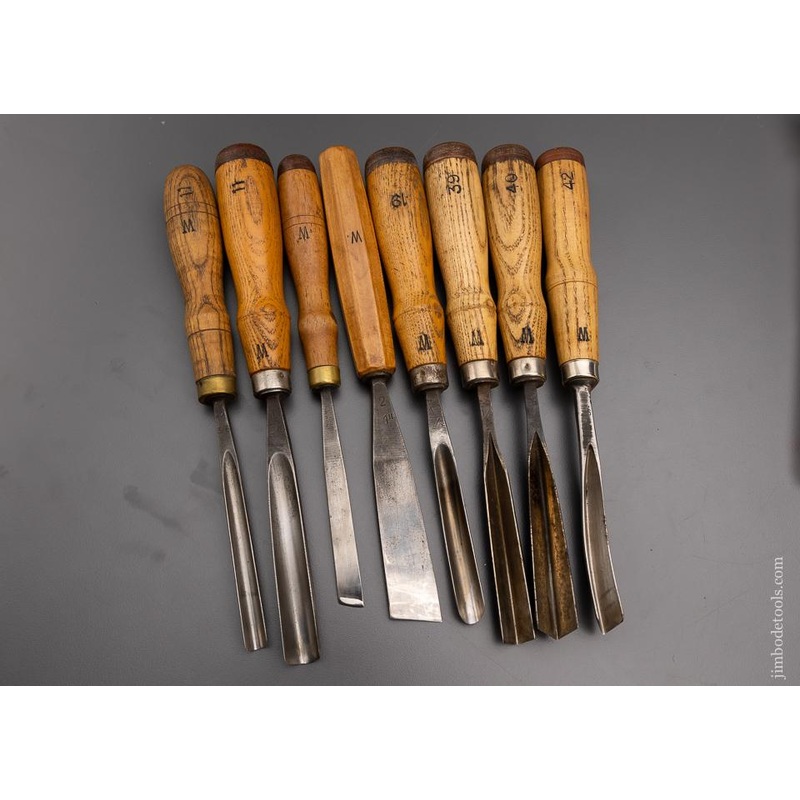 Set of 8 Excellent Carving Chisels by SCULPTURE ASSOC. – 97250