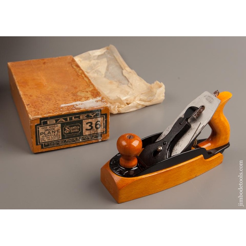 STANLEY No. 36 Transitional Smooth Plane MINT! In its Original Box * EXCELSIOR 77377U