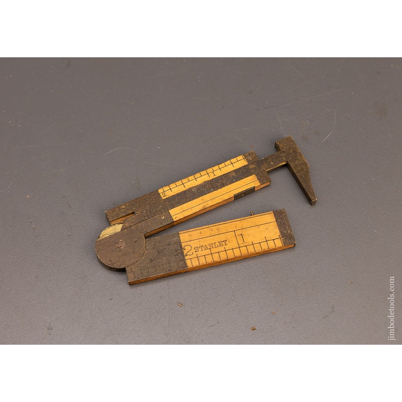 Rare Wide Body STANLEY No. 13 1/2 Boxwood Caliper Rule Fine – 115129