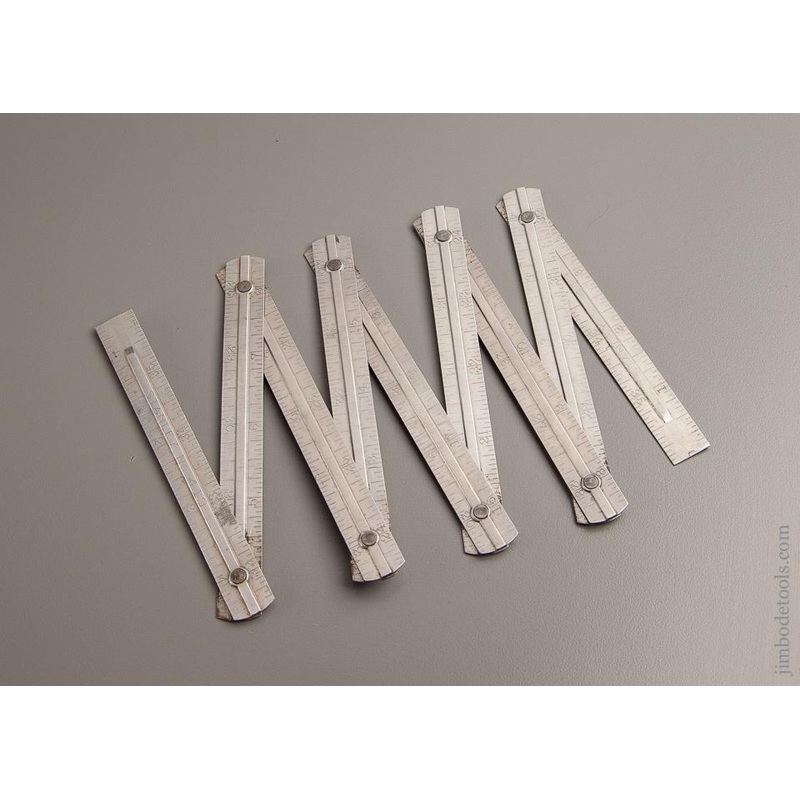 STANLEY NO. 413 Three Foot Aluminum Zig Zag Rule 1922-23 Only Not in Any Stanley Catalog * 77172