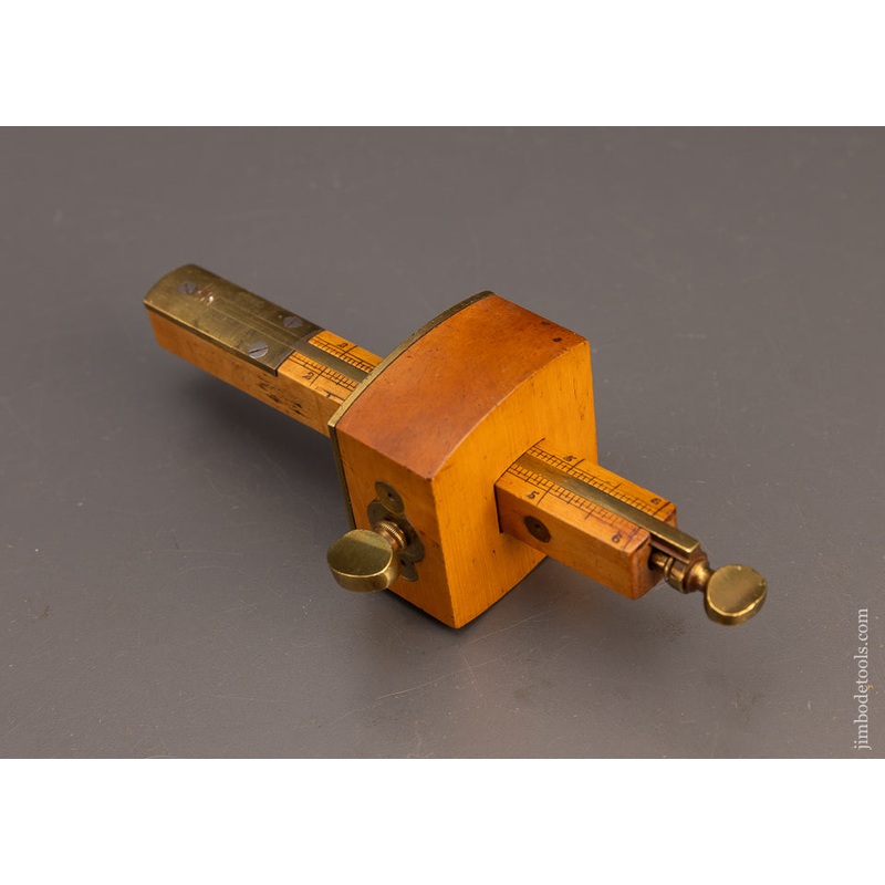 Stunning DISSTON & MORSS PHILADA Boxwood & Brass Mortise Gauge – EXCELSIOR 115137