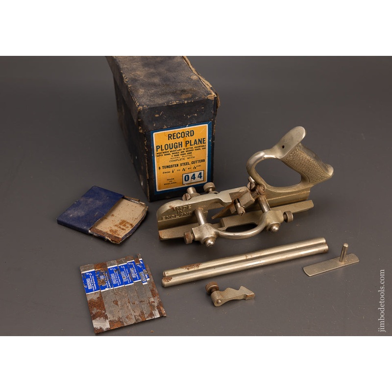 100% Complete RECORD No. 044 Plough Plane Plow Plane in Original Box – 114496 –