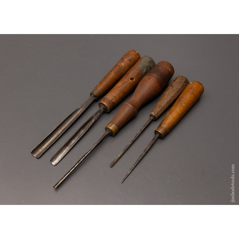 Set of 5 Good BUCK BROS. Carving Gouges – 116536