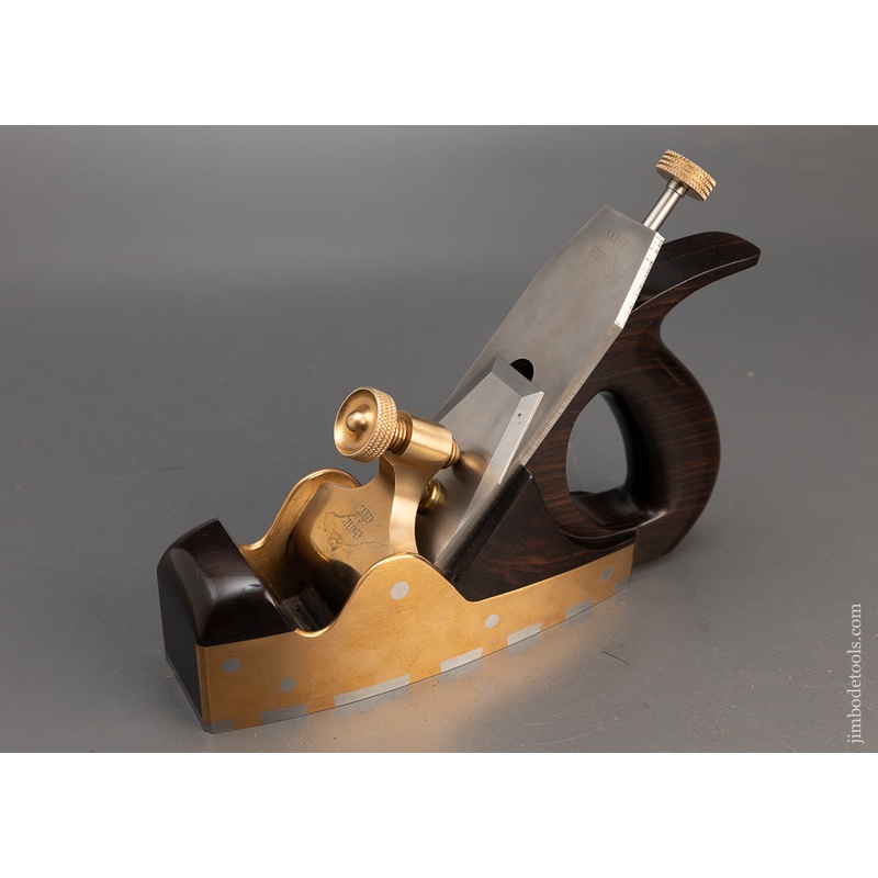 Spectacular SAUER & STEINER Gunmetal & Ebony Dovetailed Infill Smooth Plane – EXCELSIOR 115259 – AS OF FEB 26